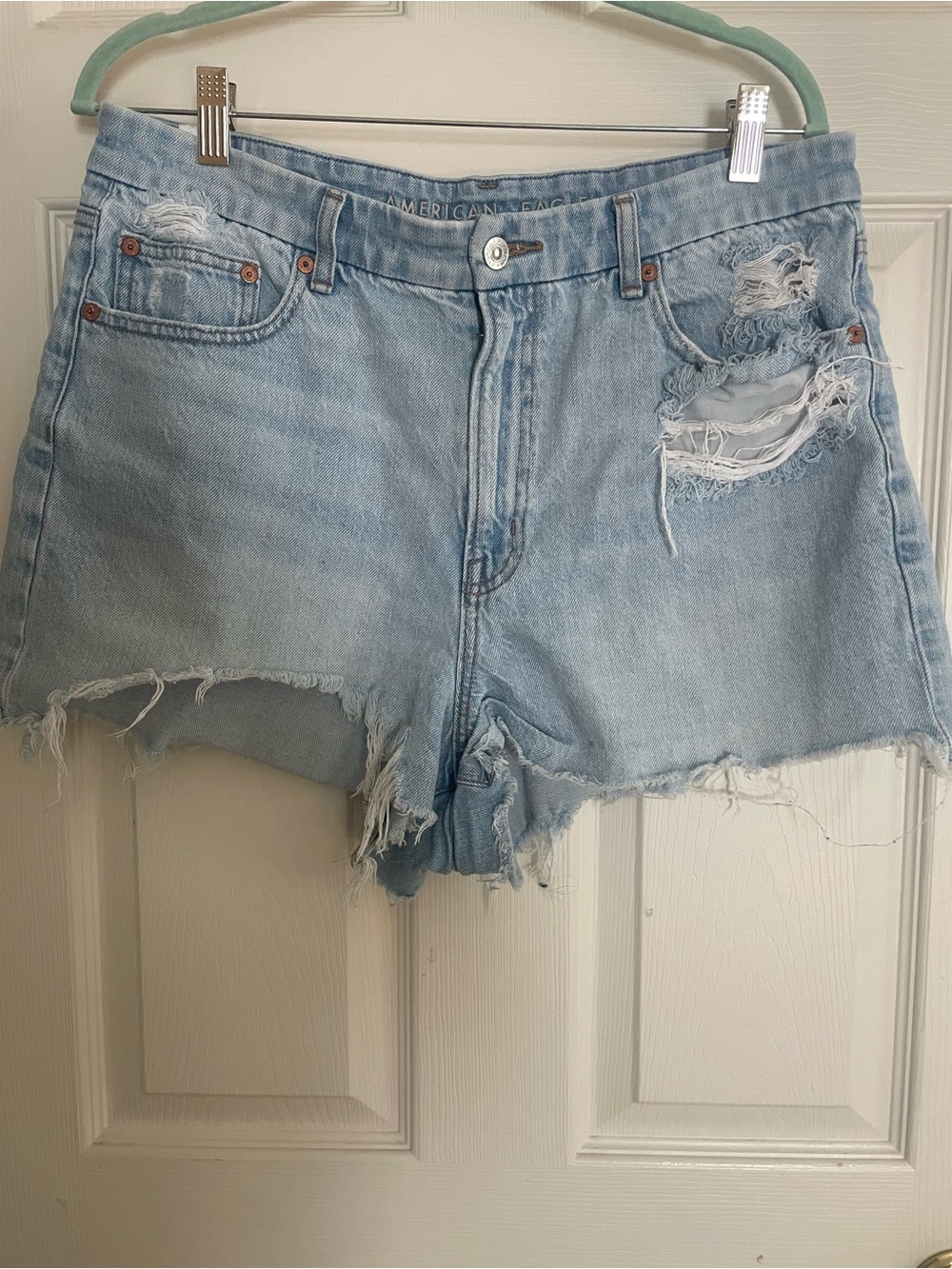 American Eagle Outfitters Curvy 90’s  Denim Cutoff Shorts Size 14